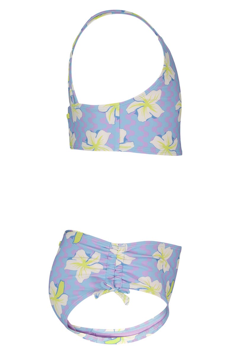 Roxy Kids' Party Waves 2-Piece Swimsuit, Alternate, color, Crocus Petal