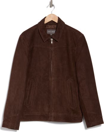 Slate & Stone Suede Zip Racer Jacket | Nordstromrack