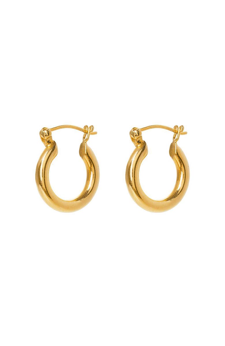 Freya Rose Gold Mini Hoops, Main, color, Gold