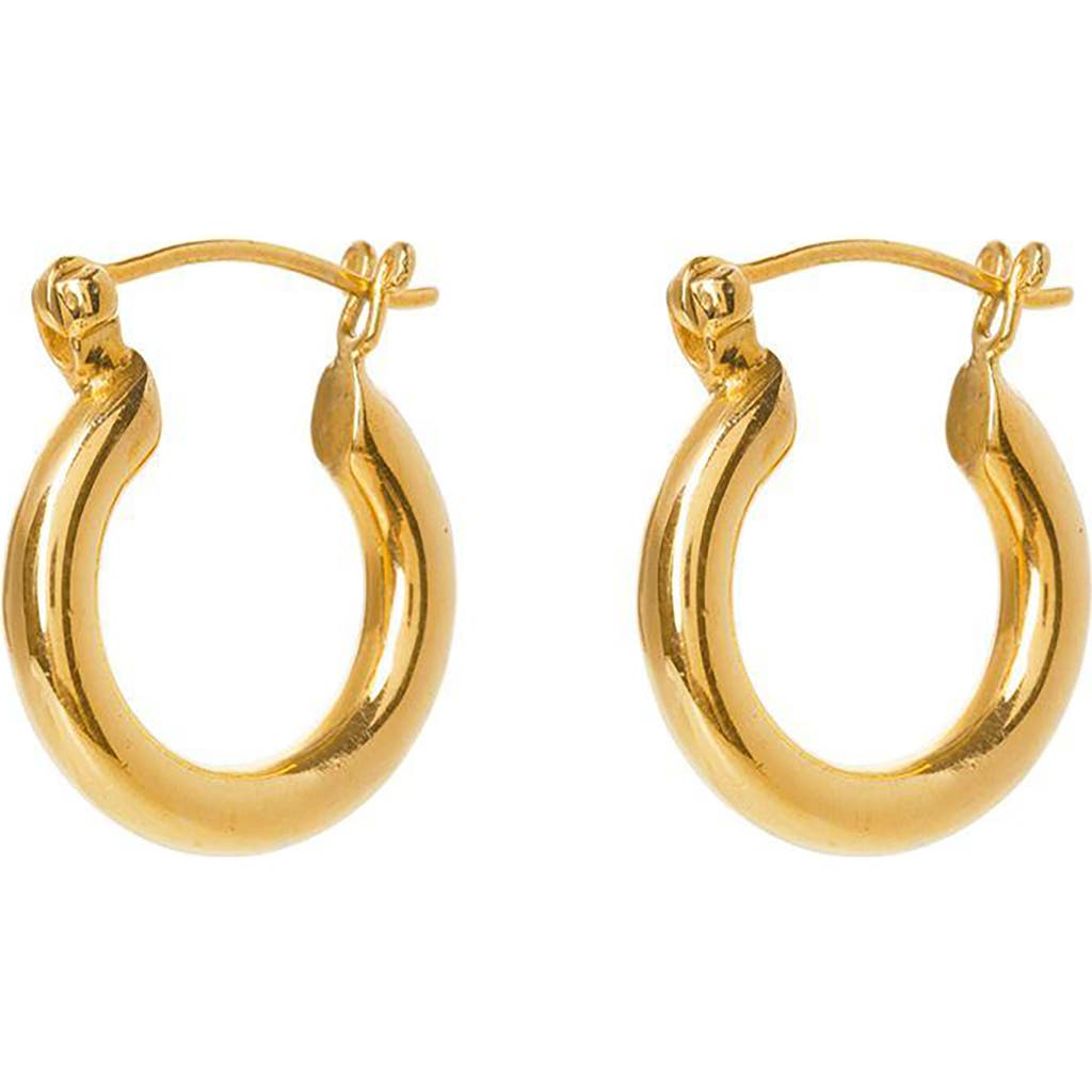 Freya Rose Gold Mini Hoops In Gold