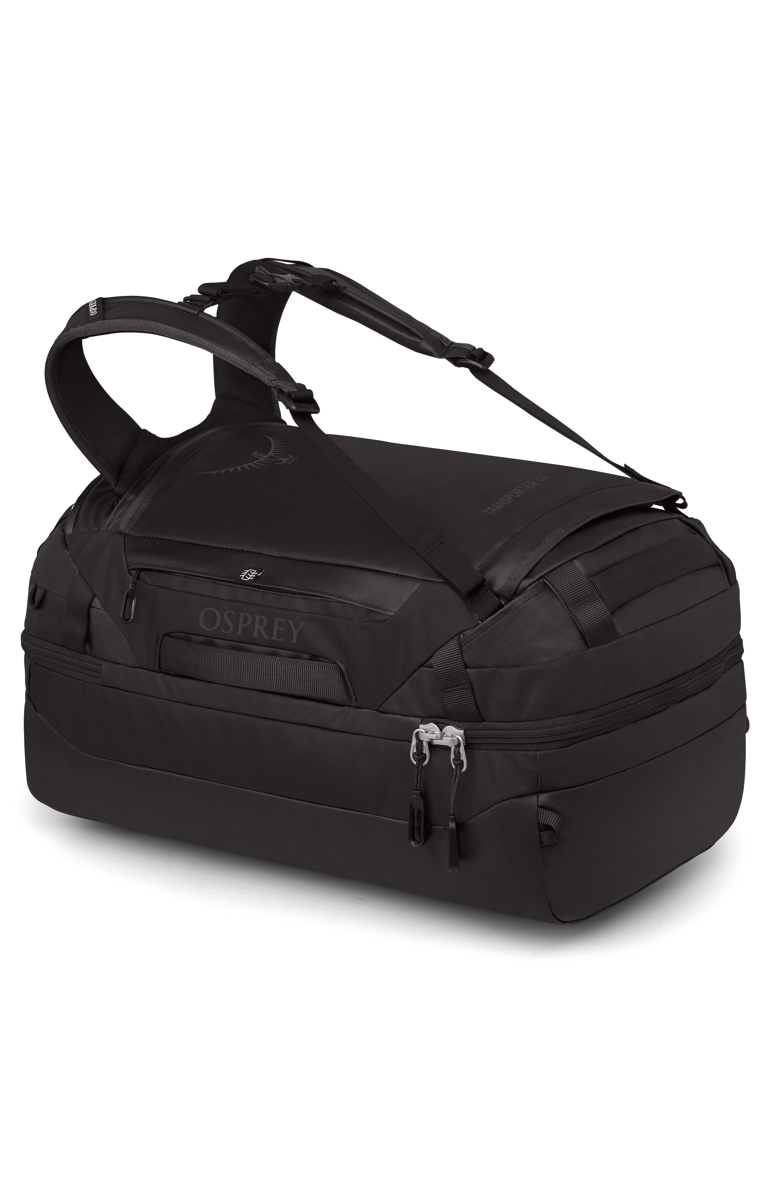 Osprey Transporter 44-Liter Squffel Duffle Luggage, Alternate, color, Raven Black/Black