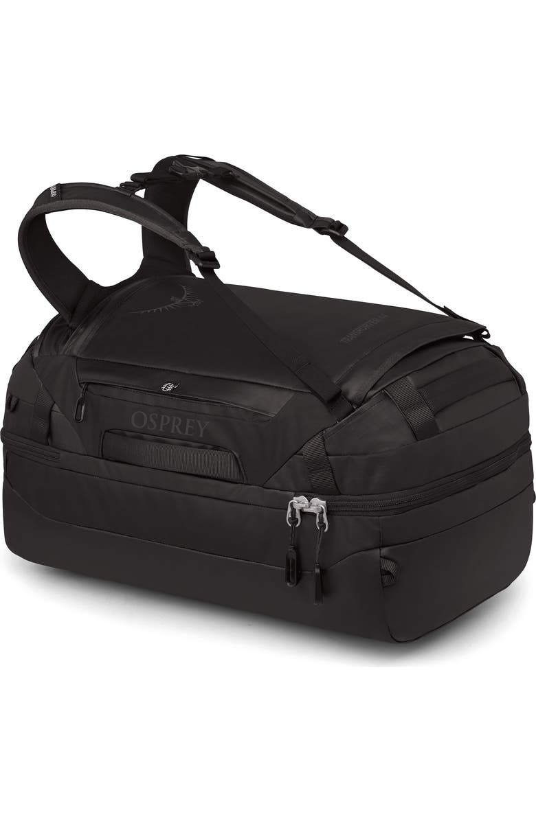 Osprey Transporter 44-Liter Squffel Duffle Luggage, Alternate, color, Raven Black/Black
