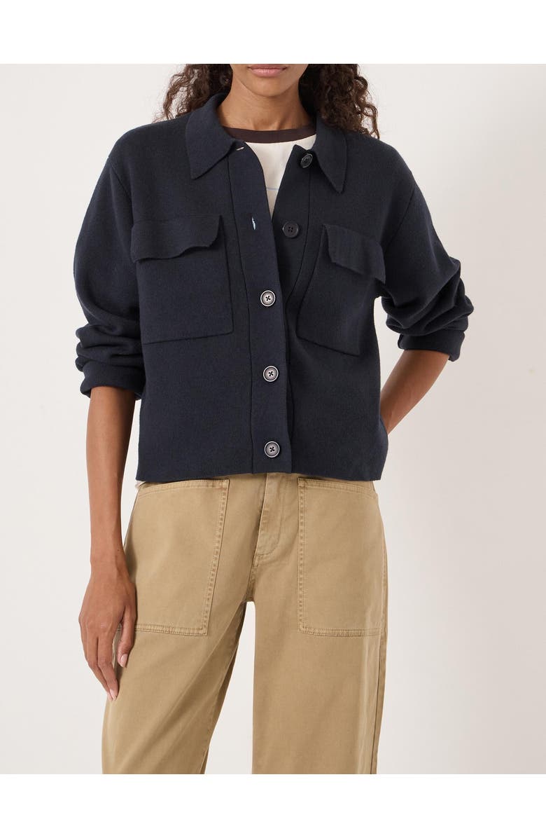 Hush Bobbie Knitted Shacket, Alternate, color, Navy Blue