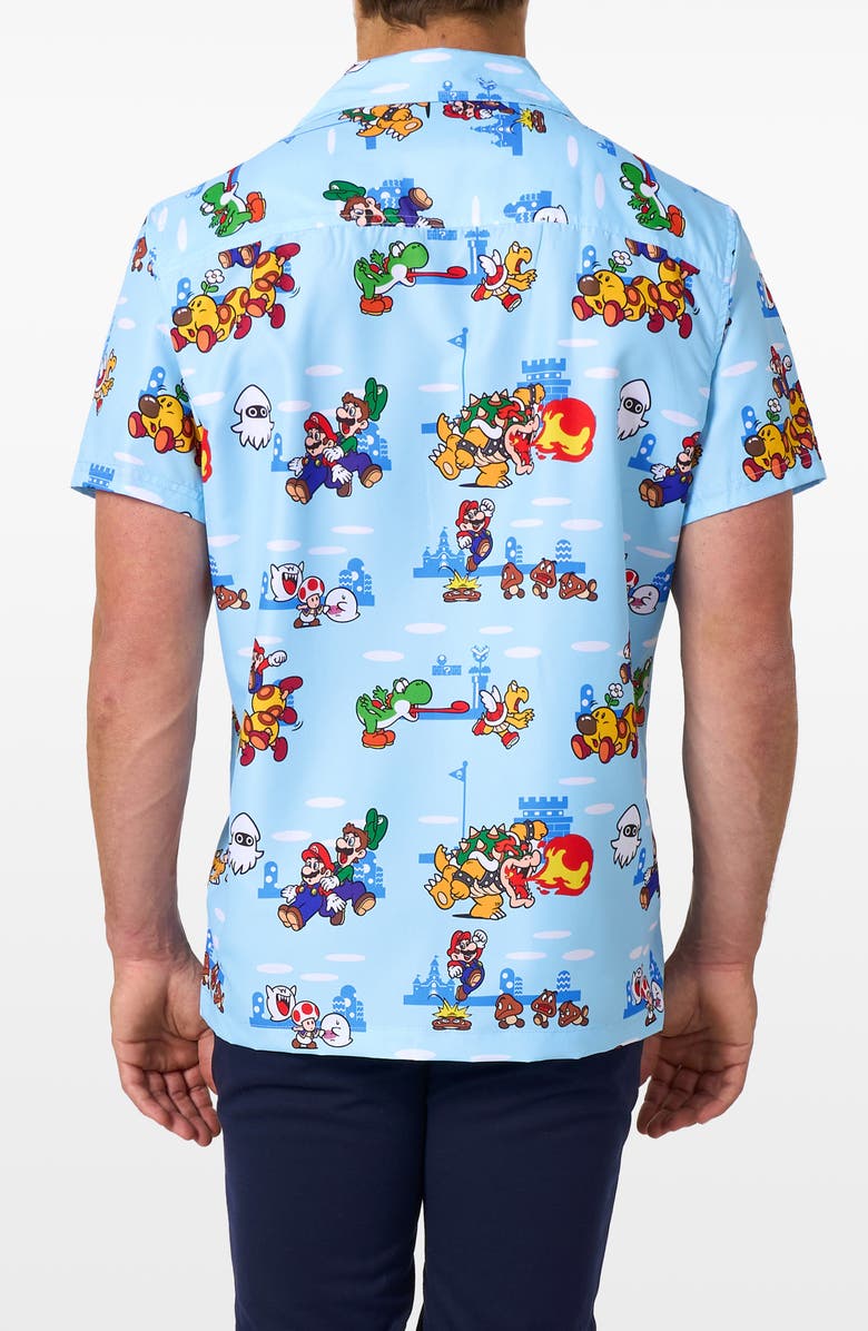 OppoSuits Super Mario<sup>™</sup> Camp Shirt, Alternate, color, Blue