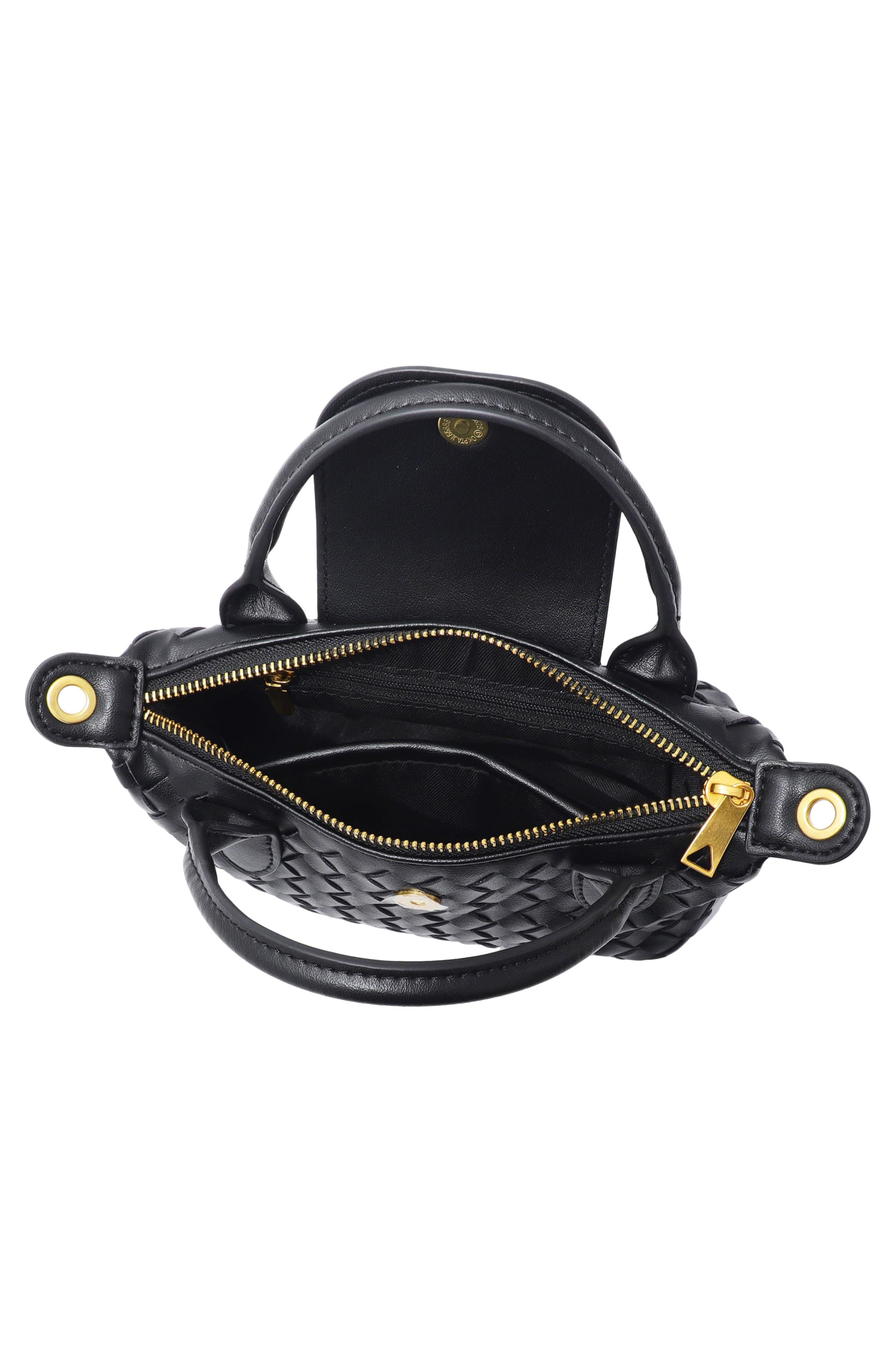 Adornia Mini Handle Bag, Alternate, color, Black