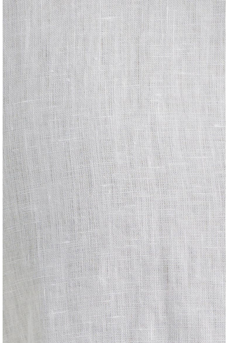 Surfside Solid Short Sleeve Linen Button-Down Shirt, Alternate, color, LINEN WHITE CAP
