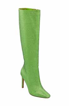 LADY COUTURE Diamond Rhinestone Pointed Toe Boot