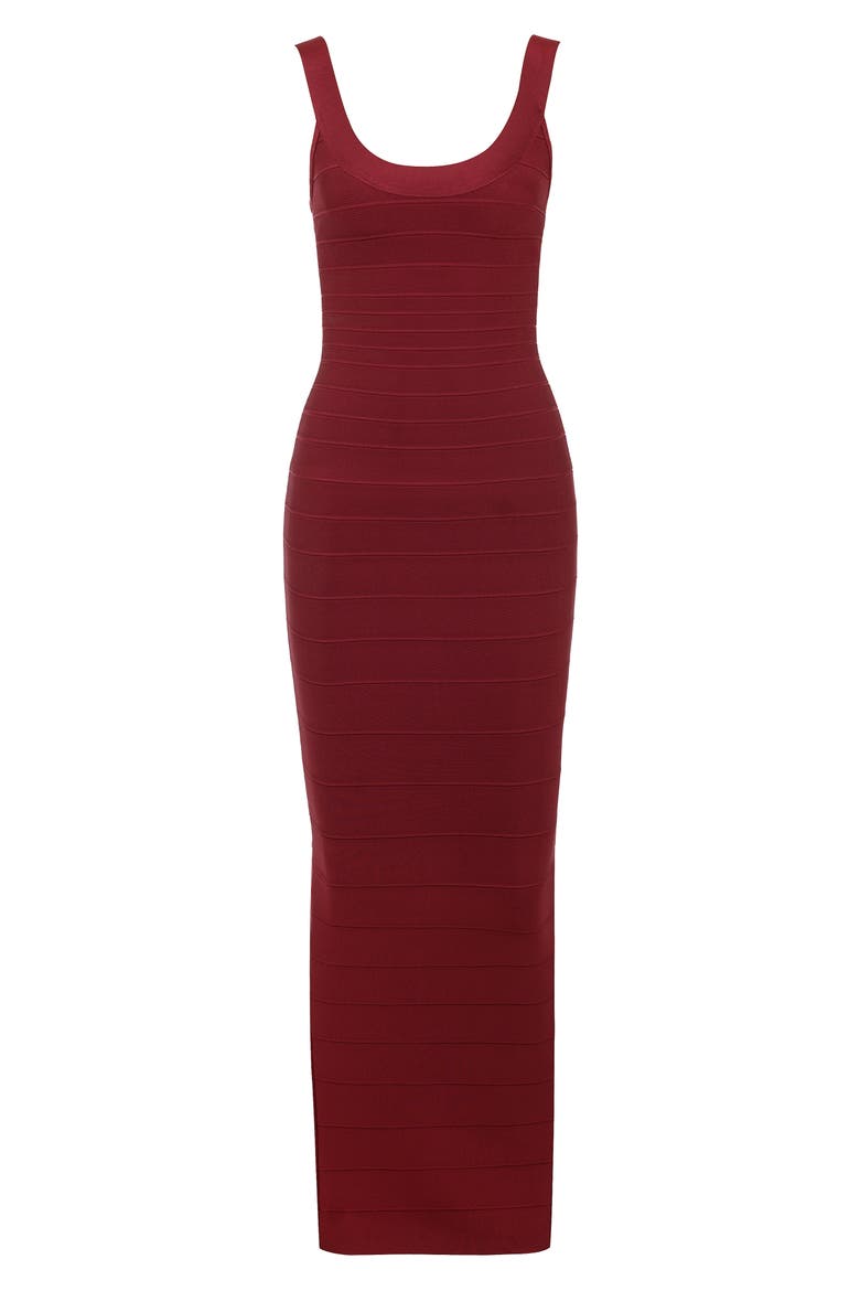 The OG Bandage Maxi Dress, Alternate, color, WINE