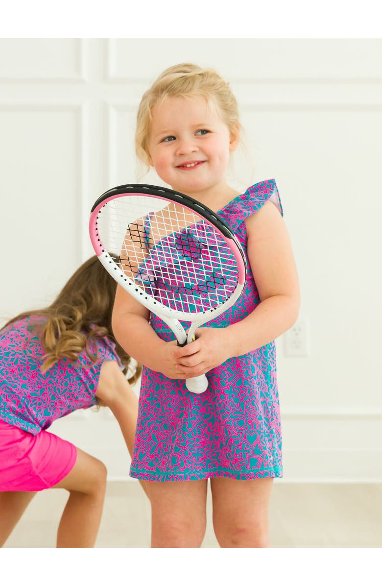 RuffleButts Girls Active Tennis Dress and Bike Short Set, Alternate, color, 
