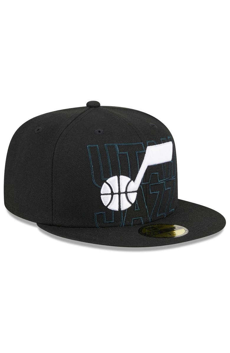 New Era Men's New Era Black Utah Jazz 2023 NBA Draft 59FIFTY Fitted Hat, Alternate, color,
