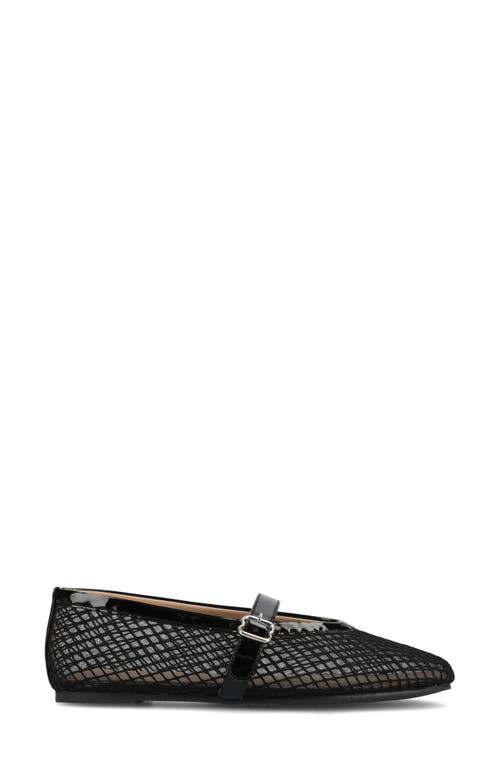 Journee Collection Casha Mesh Mary Jane Flat In Black Casha
