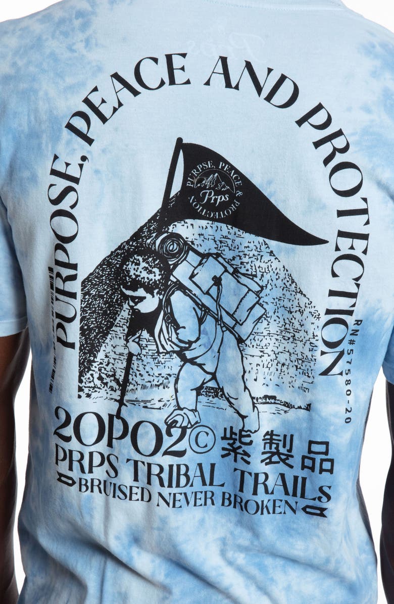 PRPS Double Blaze Tie Dye Cotton Graphic Tee, Alternate, color, 