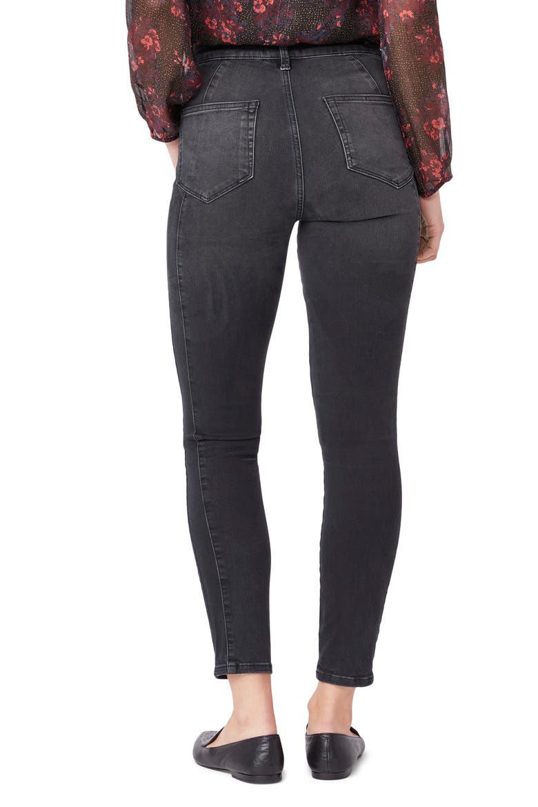 Margot High Waist Ankle Skinny Jeans, Alternate, color, MOONLITBLK