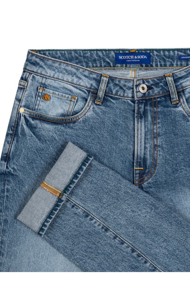 Scotch & Soda Straight Fit Jeans, Alternate, color, Marin