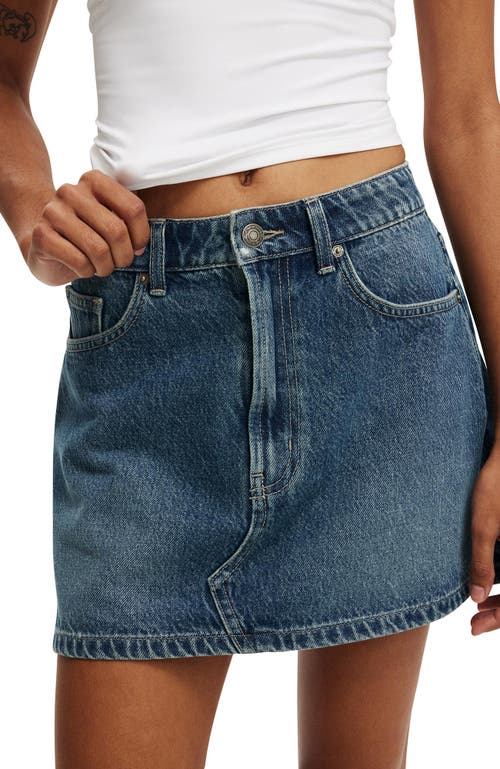 Cotton On Original Denim Mini Skirt In Blue