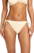 Robin Piccone Fishnet Side Tie Bikini Bottoms