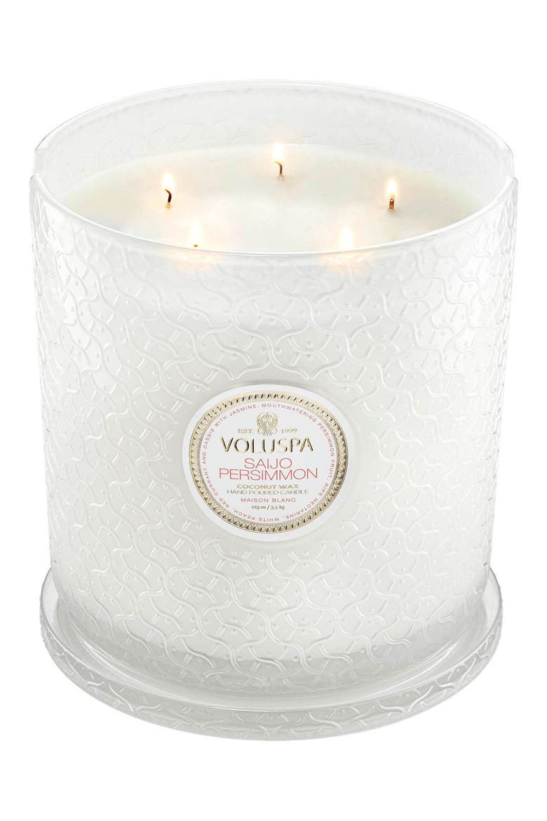 Saijo Persimmon Five-Wick Hearth Candle, Alternate, color, NO COLOR