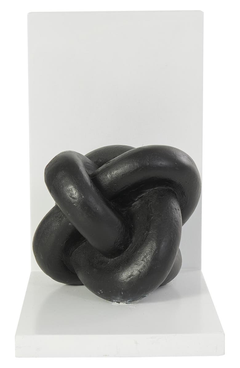 UMA Contemporary Set of 2 Bookends, Alternate, color, Black