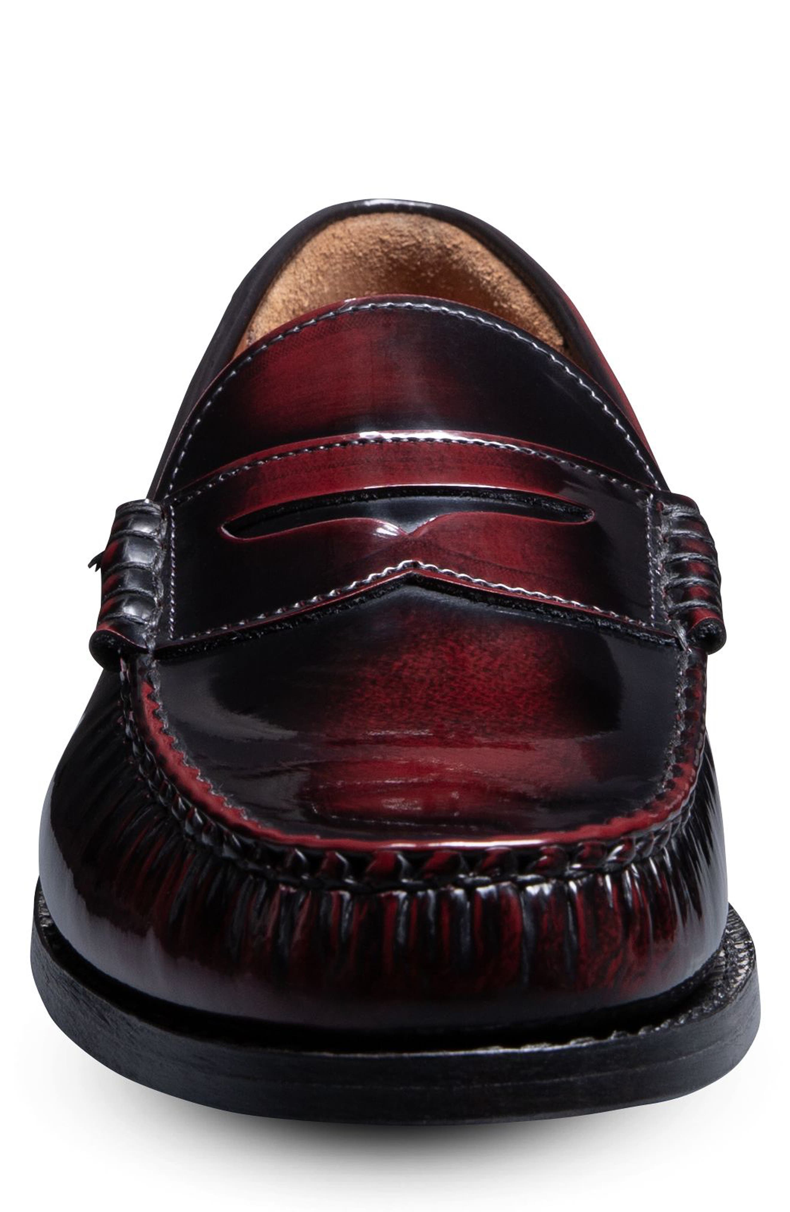 Allen Edmonds Newman Penny Loafer, Alternate, color, Antique Burgundy