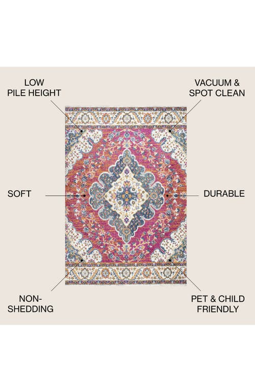 Jonathan Y Bohemian Flair Boho Vintage Medallion Area Rug In Red