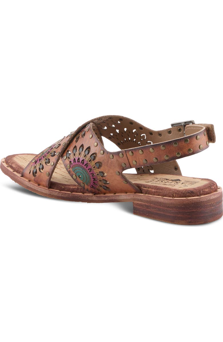 L'Artiste by Spring Step Crossroads Slingback Sandal, Alternate, color, Brown Multi