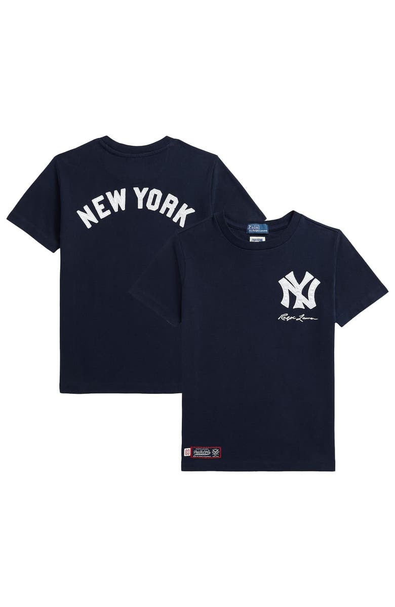 Polo Ralph Lauren Toddler Polo Ralph Lauren  Navy Yankees  Jersey T-Shirt, Alternate, color, 