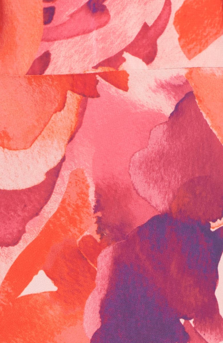 Eliza J Floral Print Halter Maxi Dress, Alternate, color,