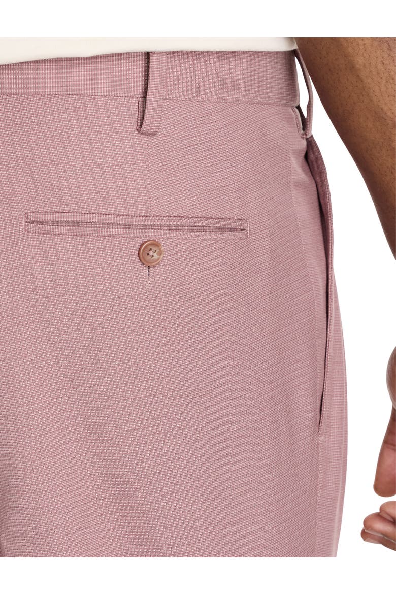 Big & Tall  Waist-Relaxer Pleated Dress Pants, Alternate, color, POMEGRANATE