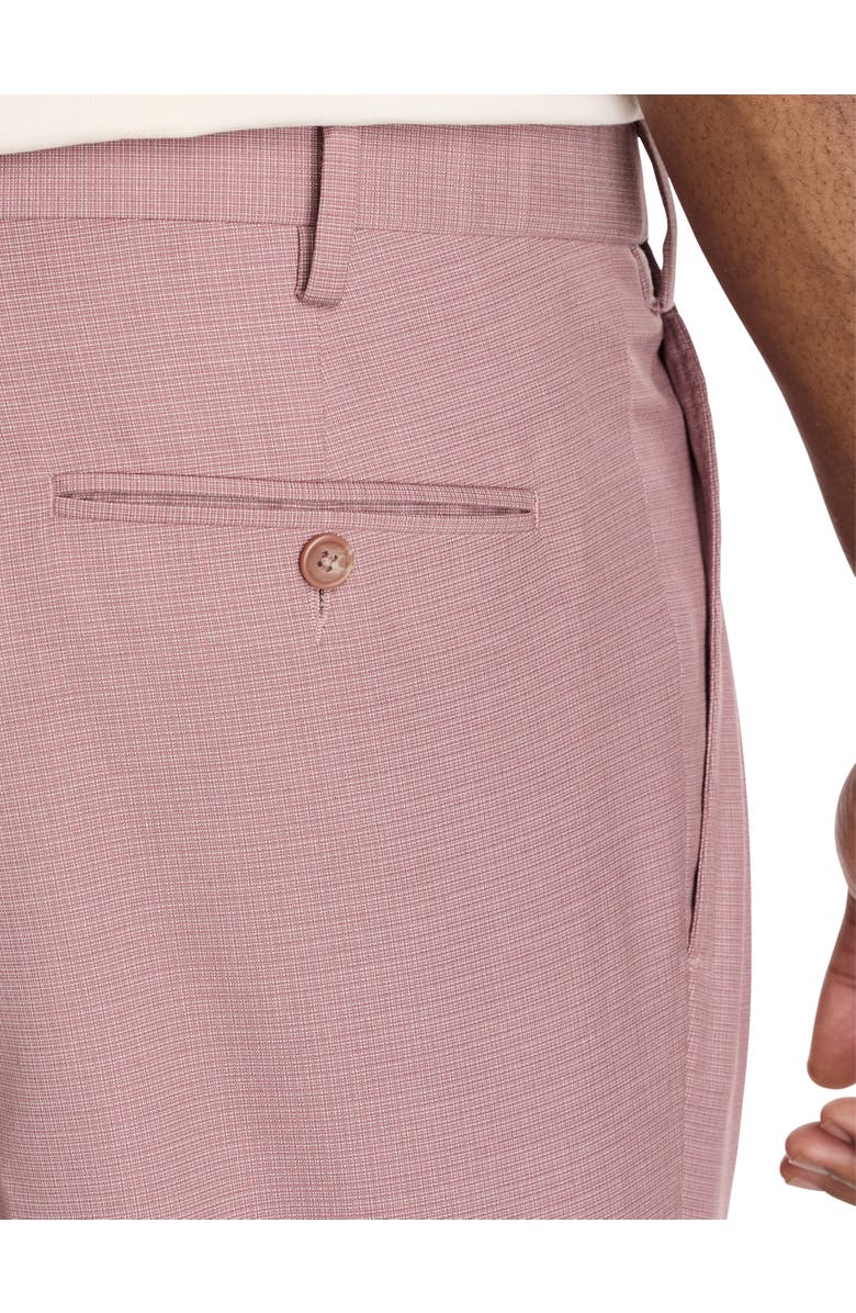 Oak Hill by DXL Big & Tall  Waist-Relaxer Pleated Dress Pants, Alternate, color, Pomegranate