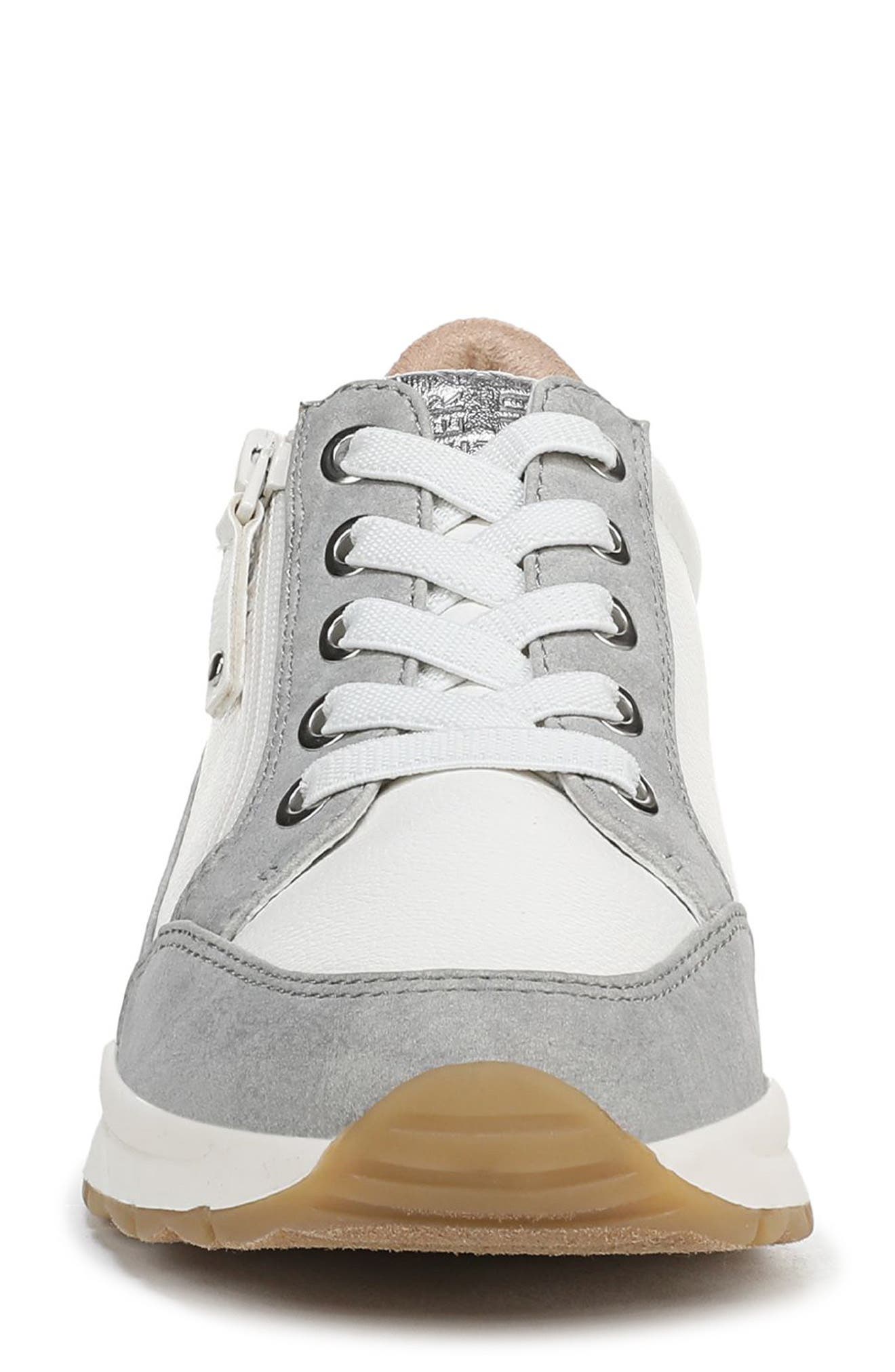 Jace Sneaker, Alternate, color, WHITE / GREY FAUX LEATHER