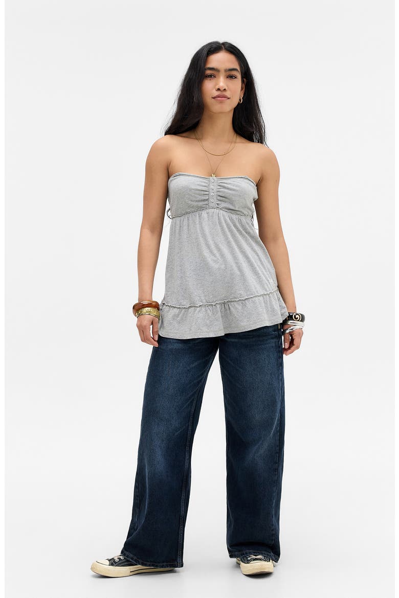 Brittney Strapless Bandeau Top, Alternate, color, GREY