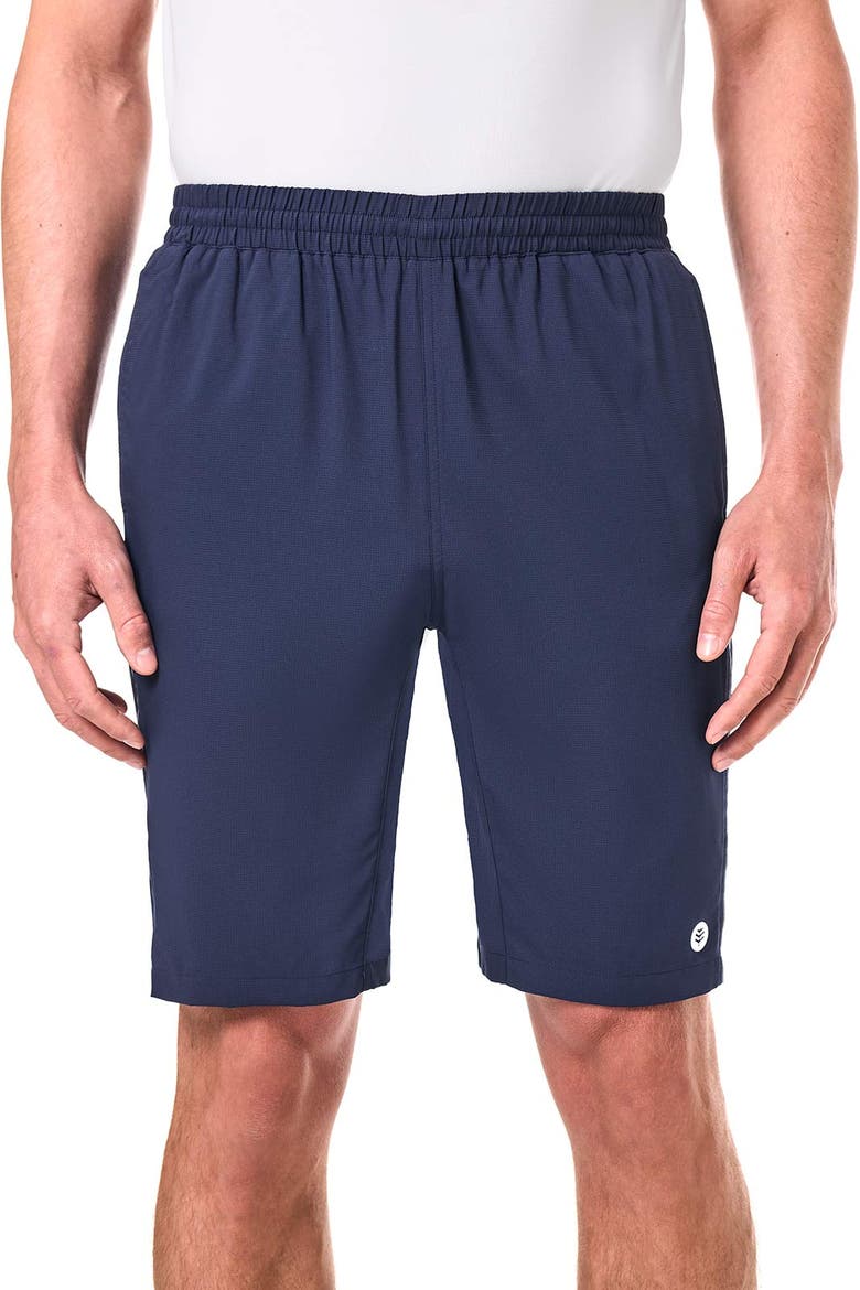 Men's Outpace Tennis Shorts, UPF 50+ Sun Protection, Main, color, Navy