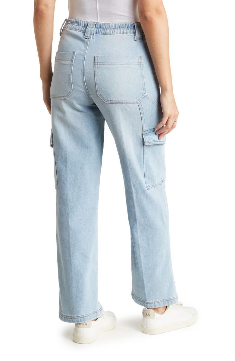 FLYING ANGEL Cargo Skater Jeans, Alternate, color, Light Wash