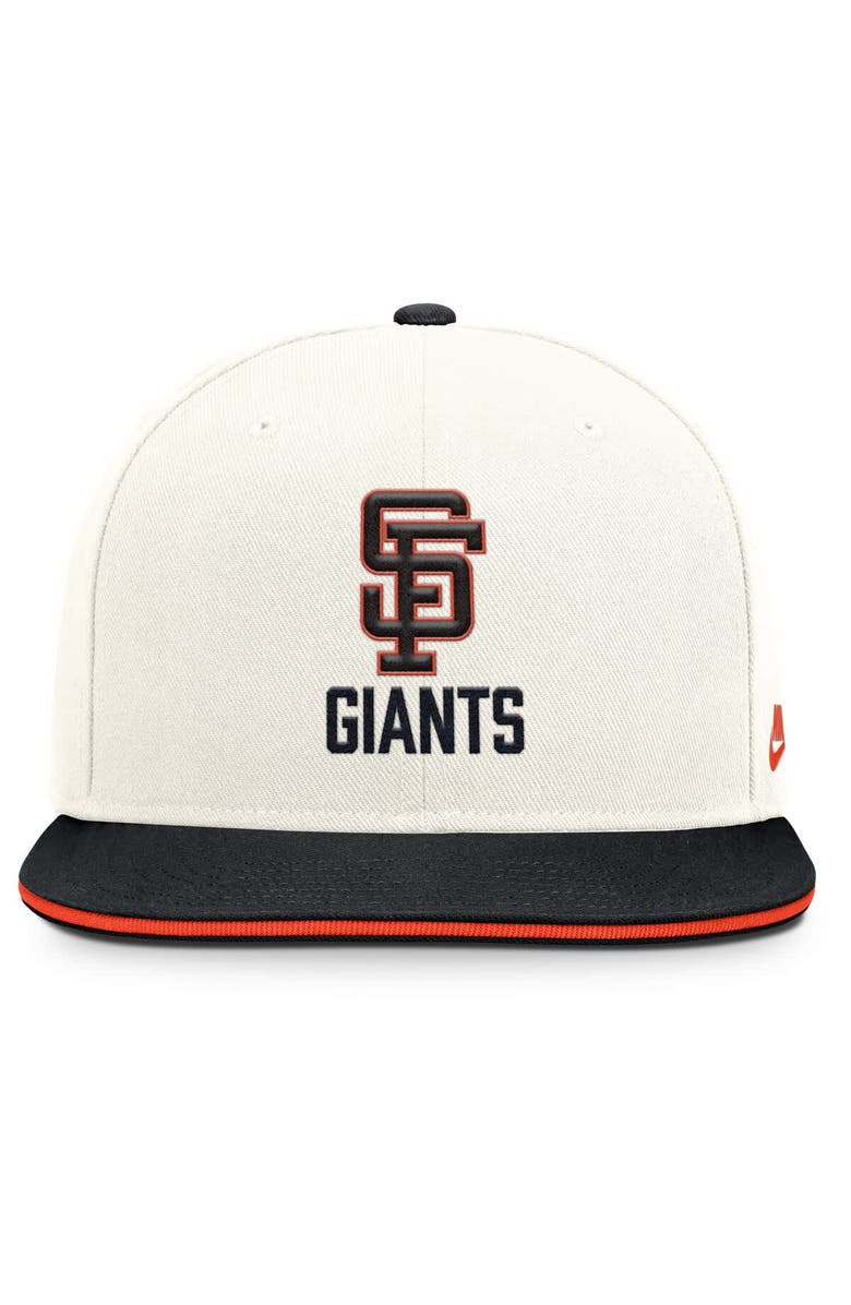 Nike Men's Nike Cream/Black San Francisco Giants Cooperstown Pro Dri-FIT Snapback Hat, Alternate, color, Cream