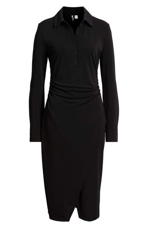 Polo Wrap Midi Dress