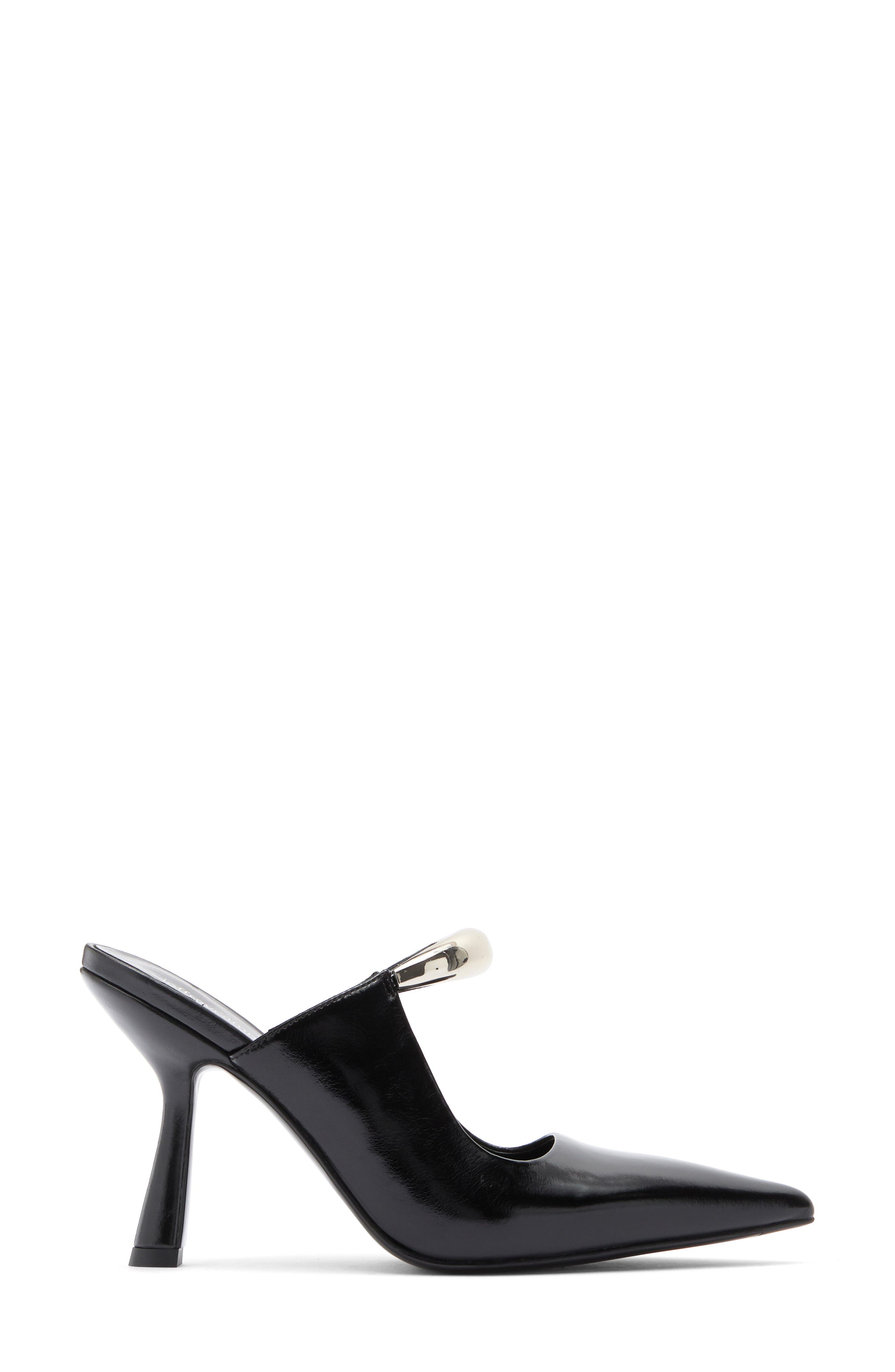 Jeffrey Campbell Mindful Pointed Toe Pump, Alternate, color, Black Silver