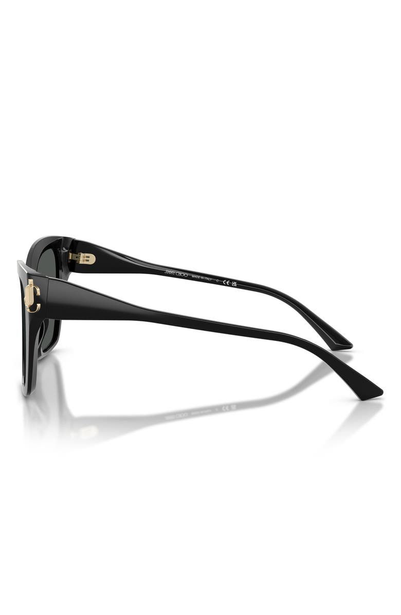 Jimmy Choo 54mm Square Sunglasses, Alternate, color, 