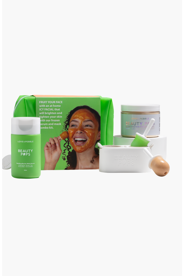 BEAUTY POPS Glow and Soothe Skincare Bundle, Main, color, Green