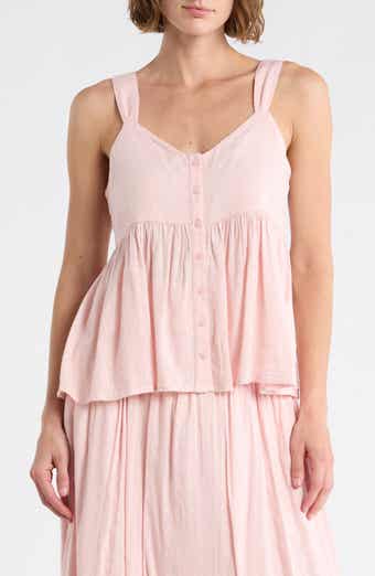 Clip Dot Button-Up Tank