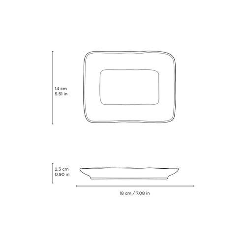 Porto Brasil Rectangular Platter Juta Set Of 4 In Neutral