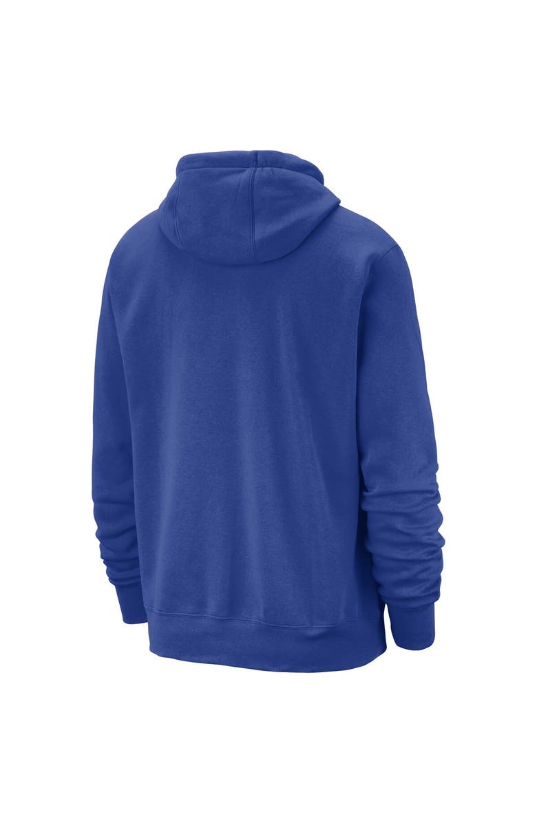 Nike Men's Nike Blue New York Knicks 2023/24 City Edition Essential Club Pullover Hoodie, Alternate, color, 