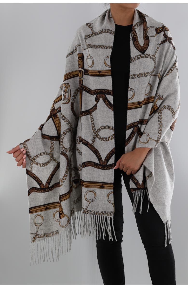 La Fiorentina Esquestrian Print Wrap, Main, color,