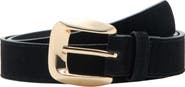 MANGO Suede Leather Belt