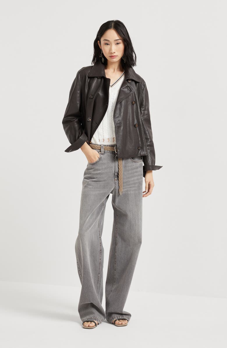 Brunello Cucinelli Contemporary Loose trousers, Alternate, color, Grey Denim