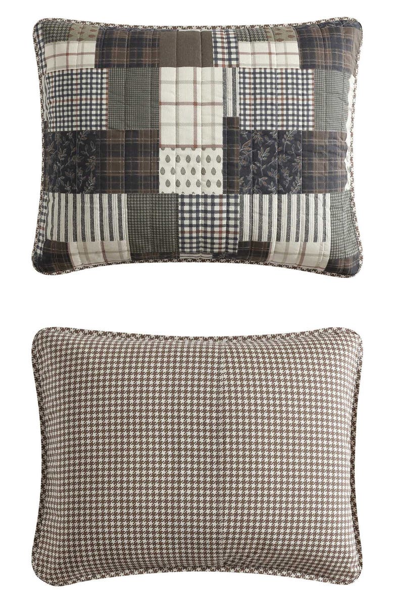 Eddie Bauer Antique Reversible Quilt & Sham Set, Alternate, color, Brown Multi