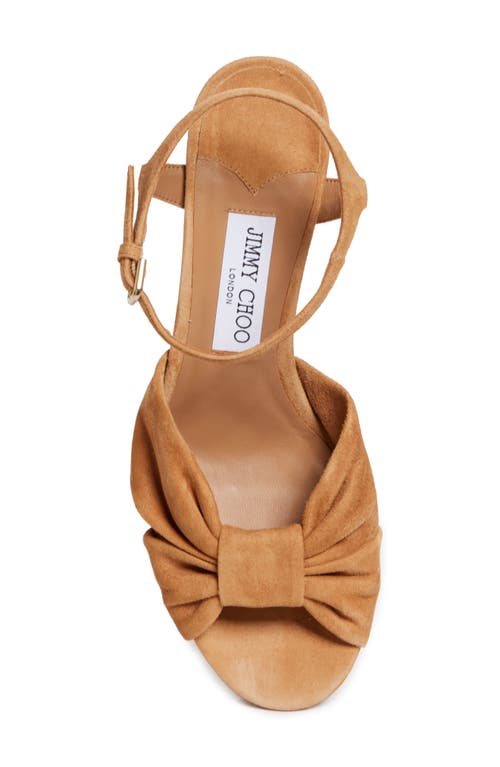 Jimmy Choo Heloise Platform Sandal In Biscuit