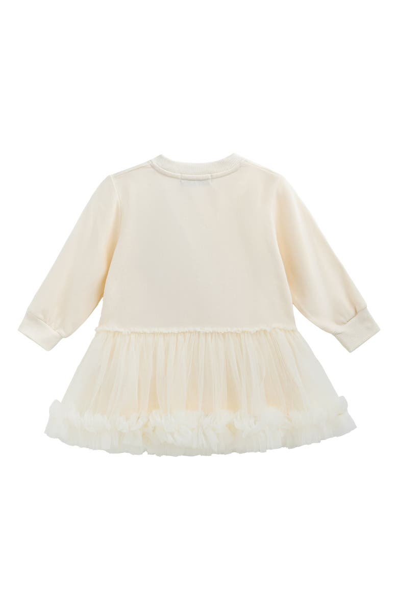 Mimi Tutu Ballet Ruffle Bow Dress, Alternate, color, Beige