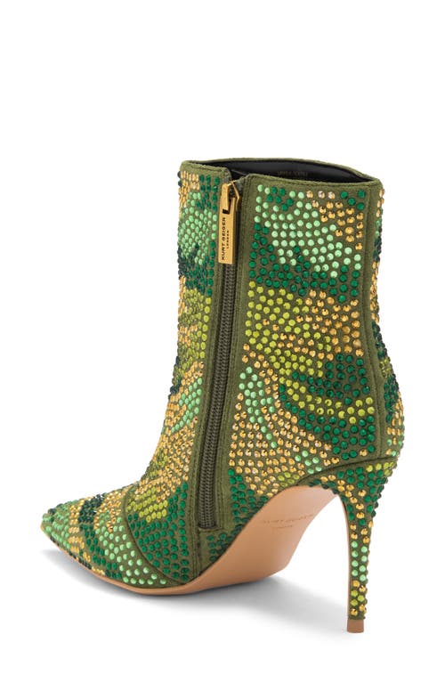 Kurt Geiger London Belgravia Crystal Embellished Bootie In Green