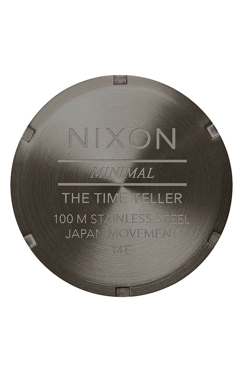Nixon Time Teller Nylon Strap Watch, 37mm, Alternate, color, 
