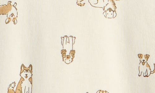 Nordstrom Print Cotton Footie Romper In White